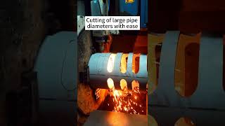 Cutting of large pipe diameters with ease #laser #lasercutting  #life