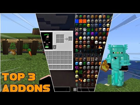 🔥TOP 3 ADDONS PARA O SEU SURVIVAL NO MINECRAFT PE/BE (1.20+/1.19+) OS MELHORES DA SEMANA!