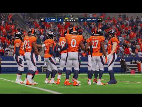 COLTS vs BRONCOS MADDEN NFL 24 PS5 GAMEPLAY - MUNDO GAMER BRASIL