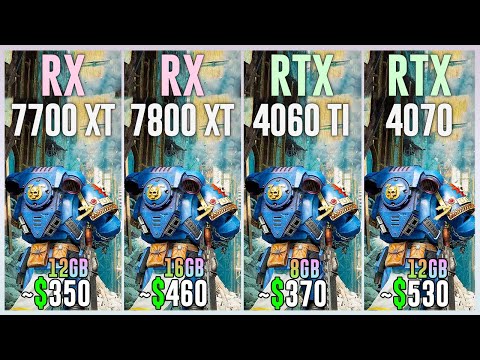 RX 7700 XT vs RX 7800 XT vs RTX 4060 TI vs RTX 4070 - Tested 25 Games