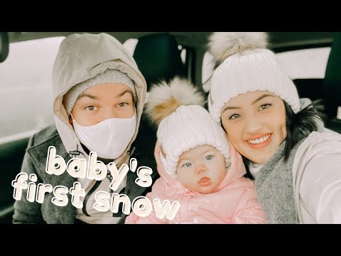 BABY Avery sees SNOW for the FIRST TIME | SNOWSHOEING in Vancouver BC | mini VLOG | Emma Cole