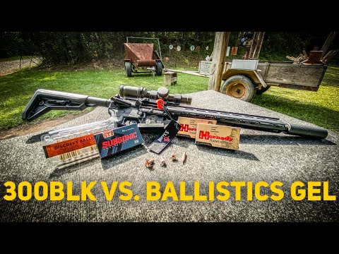 300BLK Vs. Ballistics Gel - SUPER HIGH SPEED CAMERA!