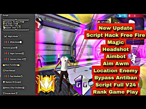 Script free fire Ob46 New Update Magic Headshot Aimbot Aim Awm Ghost Wall V3 Bypass Rank Working