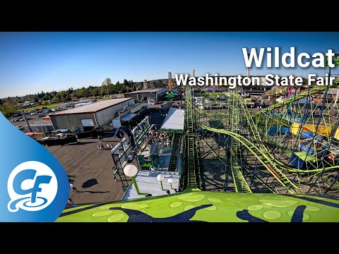 Wildcat front seat on-ride 5K POV @60fps Washington State Fair