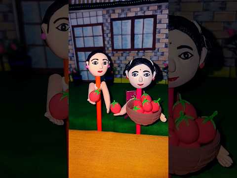 apko bhi tamatar 🍅 majedar lagte hai kya #funny #clayart #comedy #tomato #tamatar #shorts #viral