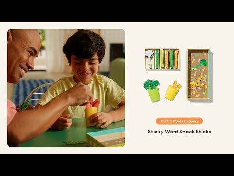 Sticky Word Snack Sticks