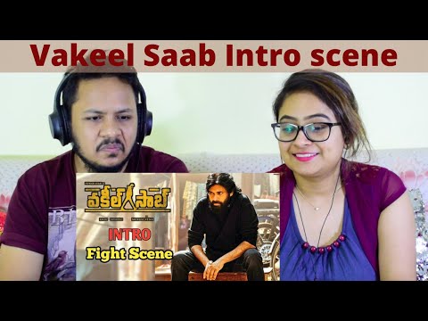 Vakeel Saab Intro scene REACTION | Pawan Kalyan