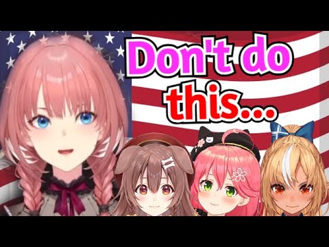 Lui's Warnings to the Other Girls for Their America Trip [Hololive/Korone/Miko/Flare]