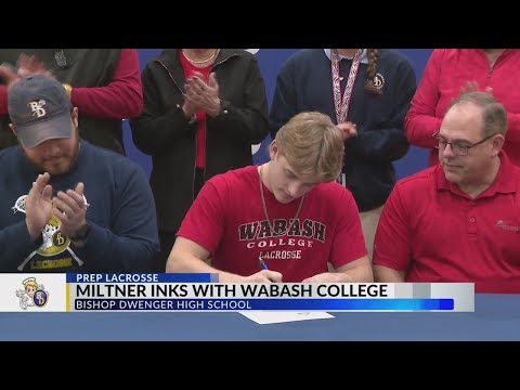 Bishop Dwenger's Logan Miltner signs with Wabash College lacrosse