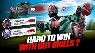 GTK111 No Character Skills Challenge with Zerox ff 😈 Part 2 - Garena Free Fire 🔥