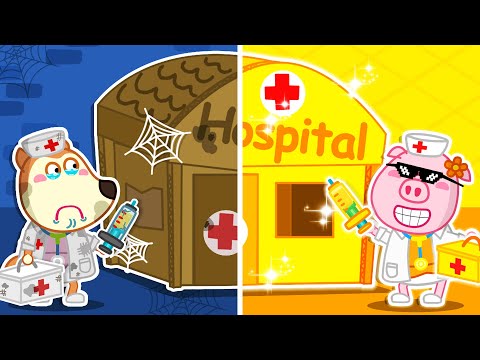 Is Rich Doctor the Better Doctor? Rich vs Poor Doctor 🐺 Cartoons for Kids | LYCAN - Arabic