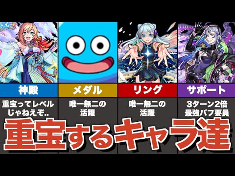 今のモンストで重宝されるキャラまとめ【モンスト】【ゆっくり解説】