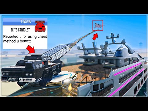 Chernobog YACHT Trolling Angry Griefers on GTA Online!!