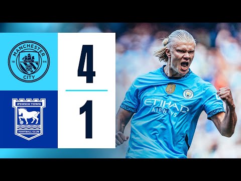 Highlights! Man City 4-1 Ipswich Town | Haaland Hatrick, De Bruyne Goal & Gundogan returns!