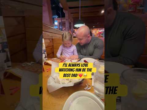 Out to eat with dad! #fatherhoodrocks #fatherdaughter #dadsofyoutube #fitdad #husband #fatherhood