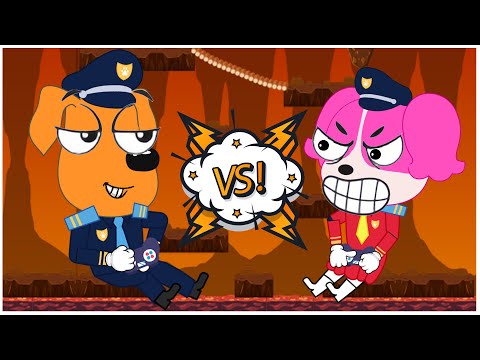 Labrador Police Fighting Game Adventure!!! | Exciting Action Animation | Sheriff Labrador Animation