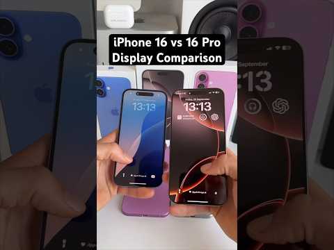 iPhone 16 vs 16 Pro Display | A Huge Difference?!