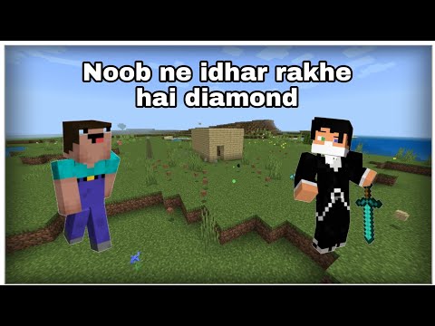 Noob diamond leke chala gaya 😭 #shorts #minecraftshorts #noobfunnyvideo #mcpelovers #mcpeplayer