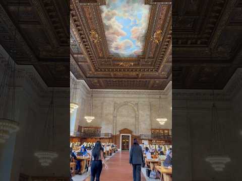 Beautiful Architecture of New York Public Library! 🗽📚 #shorts #nycwalk #manhattan #newyork #nyc