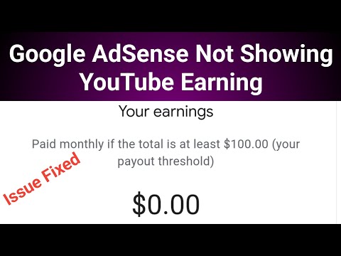 How to show YouTube Earning on Google AdSense Account #adsense #Notshowingearning #googleearning