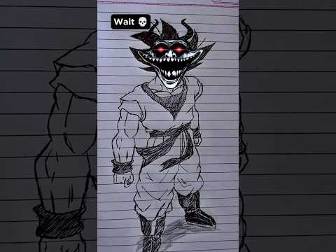 Goku 💀 Speed Drawing StickMan #shorts #anime #drawing #goku #dragonball