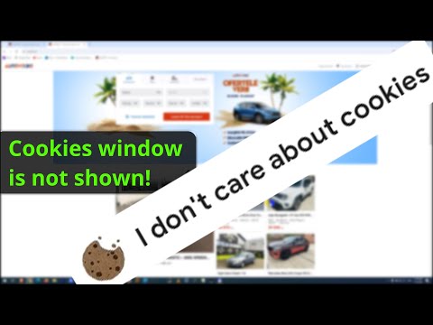 How to hide Cookie windows on websites (Windows 10, Chrome, Extensions, I don't care about cookies)