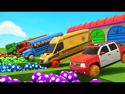 Ten in the Bed | Baby cars and soccer balls, Learn colors | Baby Nursery Rhymes & Kids Songs