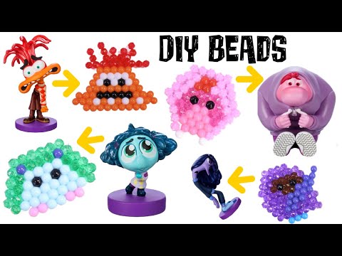 Inside Out 2 DIY Aquabeads Emotions with Joy & Anxiety