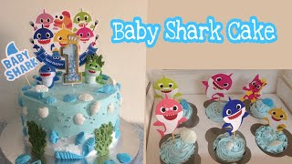 Baby Shark Cake Decoration #birthdaycake #kidscake #babysharktheme