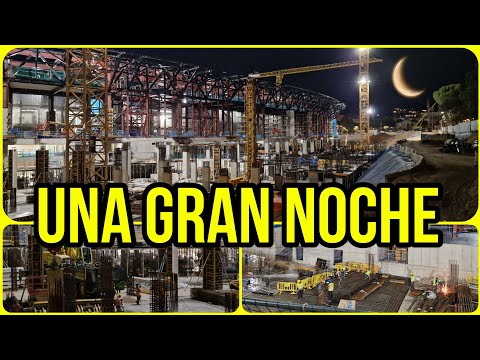 🔴OBRAS CAMP NOU ❗️TRABAJOS EN LA NOCHE❗️