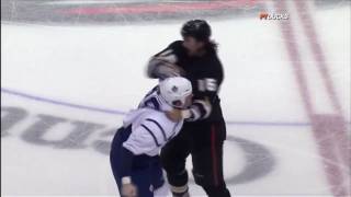 Colton Orr vs George Parros Oct 26, 2009