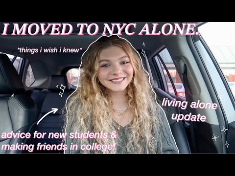 MOVING TO NYC ALONE Q&A: advice for new college students, making friends, & things i wish i knew｡⋆୨୧