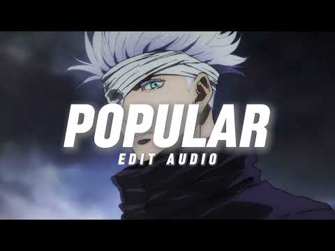 The Weekend, Playboi Carti, Madona - Popular (Edit Audio)