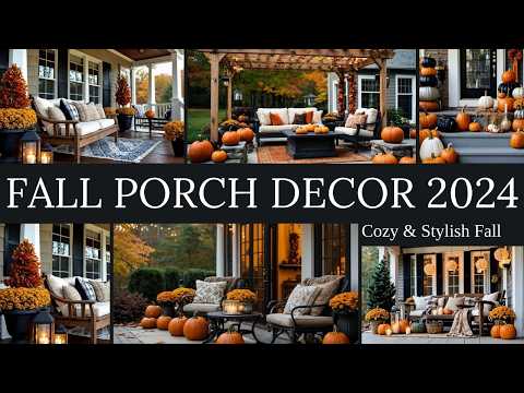 FALL PORCH DECOR 2024 🍂 | Cozy & Stylish Fall Decorating Ideas