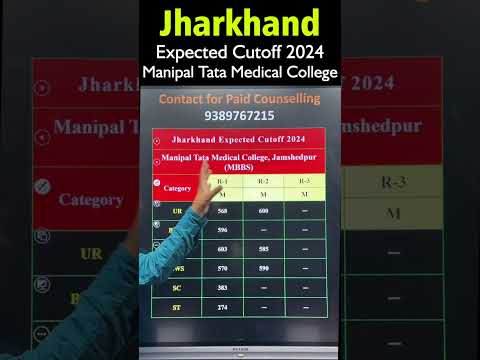 Manipal Tata Medical College Jamshedpur Expected Cutoff 2024 #latestupdatebynta #neet2024