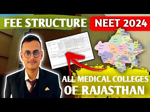 NEET 2024 FEE STRUCTURE OF ALL MEDICAL COLLEGES OF RAJASTHAN | RAJASTHAN FEE STRUCTURE |