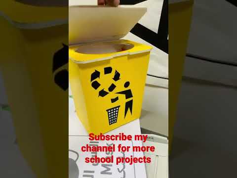 Recycle bin school project .