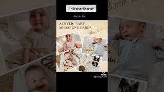 Acrylic Milestone Moments Baby Discs