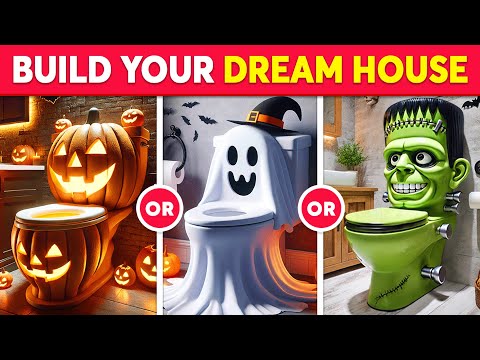 Would You Rather...? Build Your Dream House 🎃👻🏠 Halloween Edition | Quiz Kingdom