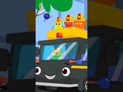 Wheels On The Firetruck #shorts #fireman #kidssongs #vehicles