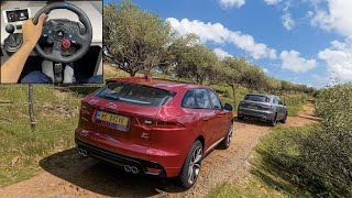 Jaguar F-Pace & Porsche Cayenne | OFFROAD CONVOY| Forza Horizon 5 | (Steering Wheel) Gameplay