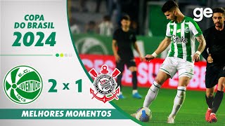 JUVENTUDE 2 X 1 CORINTHIANS | MELHORES MOMENTOS | QUARTAS DE FINAL COPA DO BRASIL | ge.globo