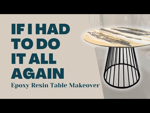 Sealing an Acrylic Pour Table W/ Epoxy Resin: What I’d Do Differently