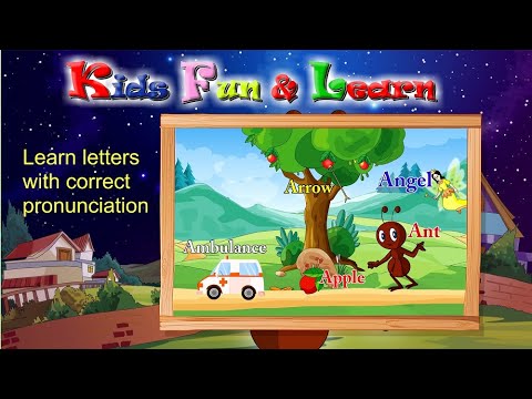 English alphabet - A For Apple - ABC Alphabet with Sounds for Children