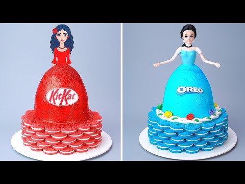 TSUNAMI CAKE 🌊 | Ideas de pastel de princesa KITKAT y OREO 👸 | La mejor receta de pastel de postre