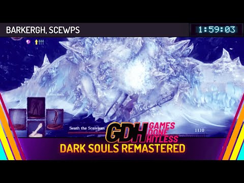 Dark Souls Remastered by barkergh and scewps in 1:59:03 - Games Done Hitless