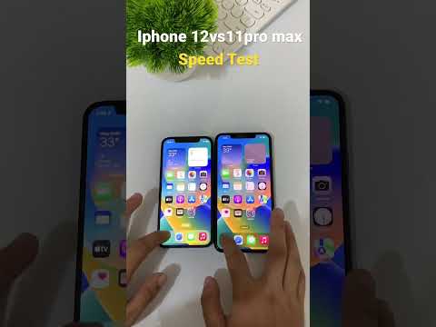 Iphone 12 vs Iphone 11 pro max || Speed Test #shorts