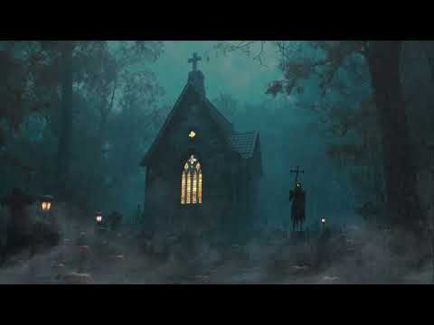 Medieval Church at Night✝️Dark Stormy Atmosphere | Rainy ASMR for Relaxation