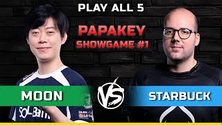 WC3 | Play All 5 | [NE] Moon vs Starbuck [HU] | PaPaKey Showgame #1