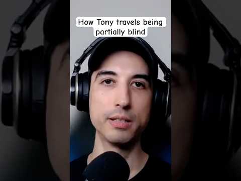 Insight into how Tony travels #blind #travel #travelsafety #traveling #shorts #short #travelgram